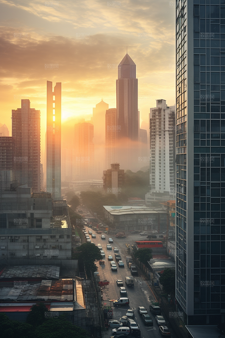 深圳城市风光都市现代化摄影图