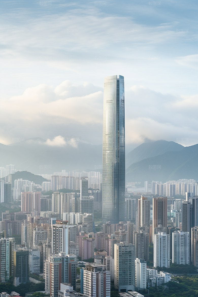 深圳城市风光经济特区现代化摄影图