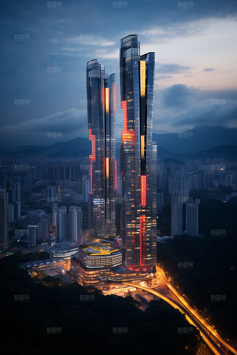 深圳城市风光旅行都市摄影图