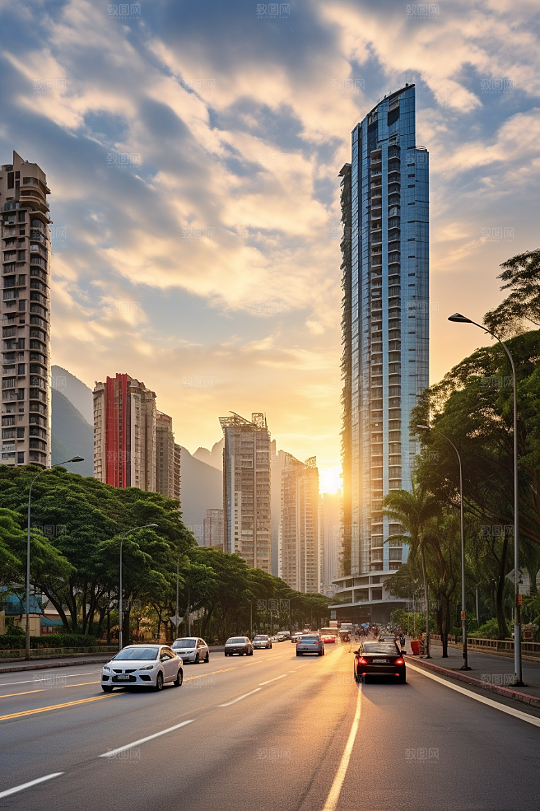 深圳城市风光风景景色摄影图