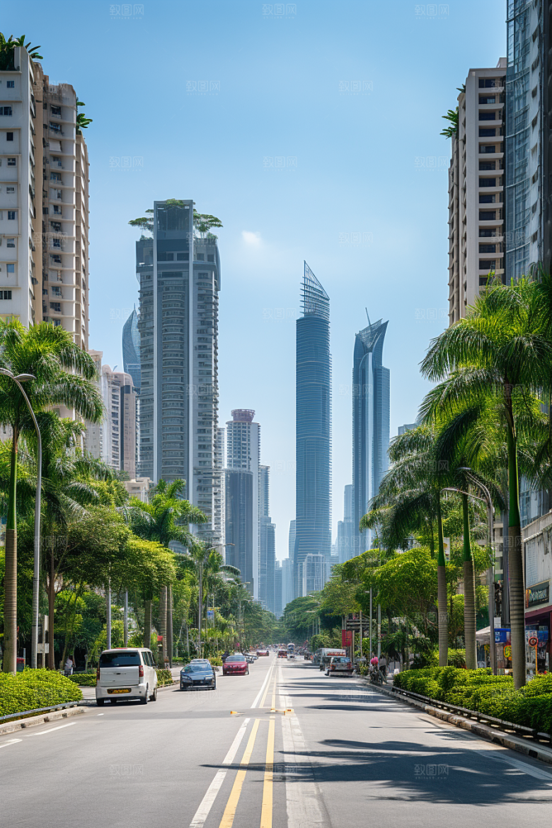 深圳城市风光地标旅游摄影图