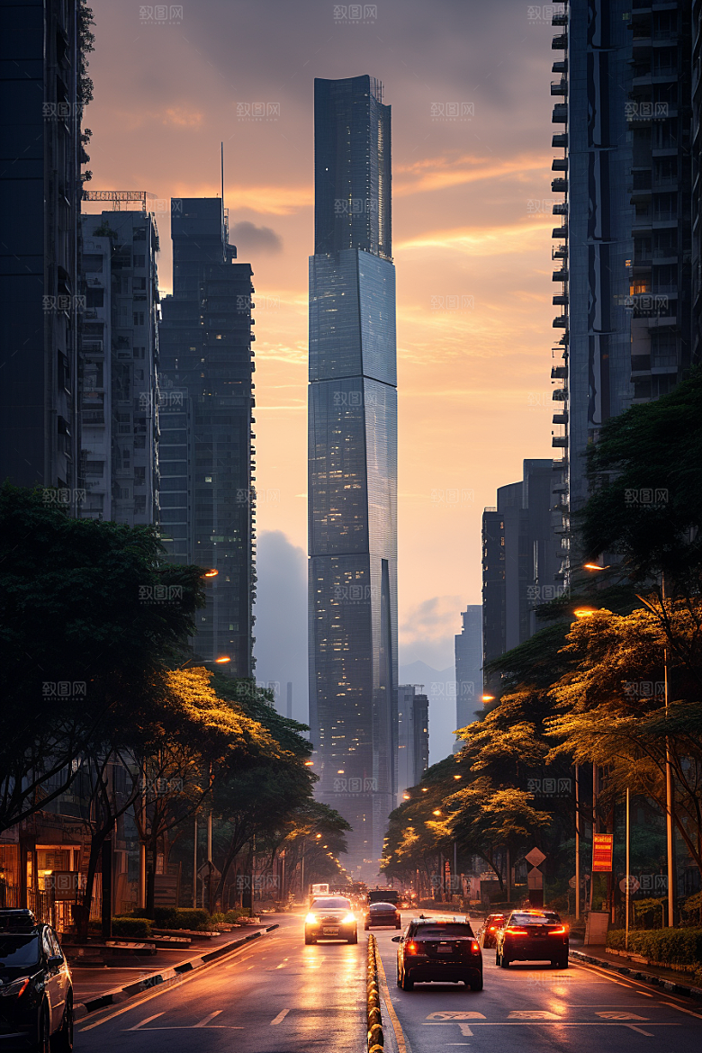 深圳城市风光旅游都市摄影图