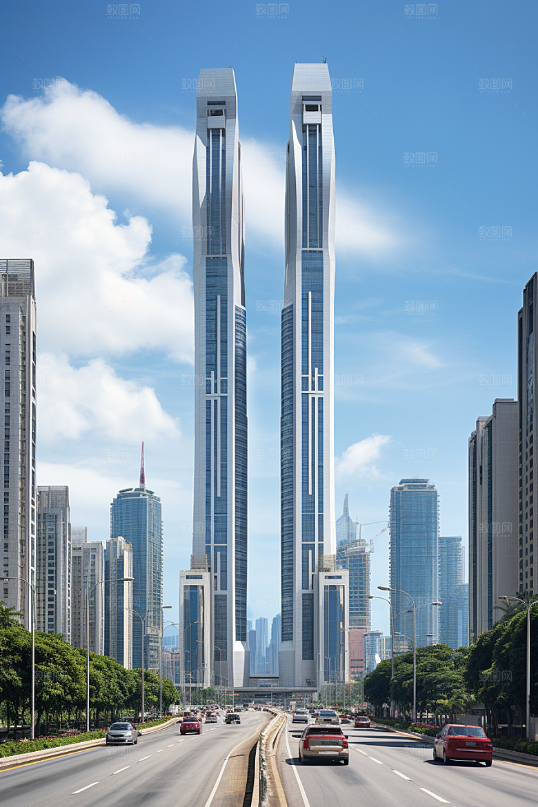 深圳城市风光景色现代化摄影图