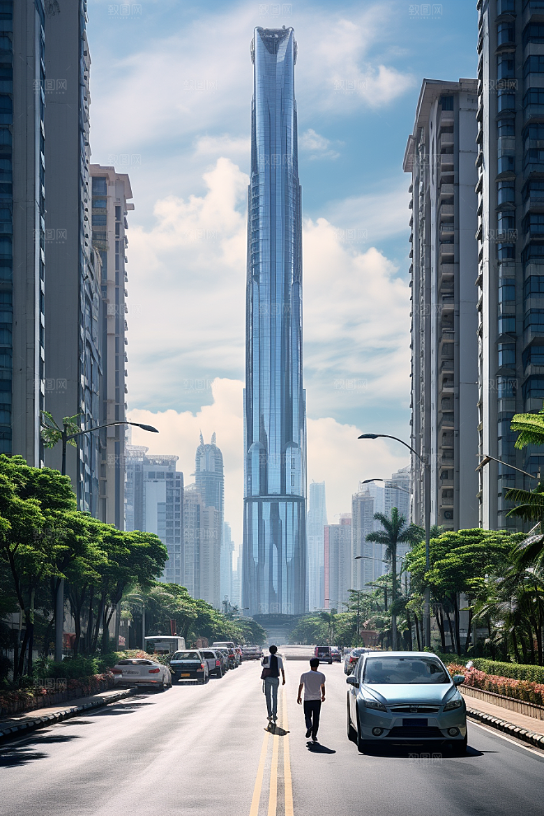 深圳城市风光经济特区景色摄影图