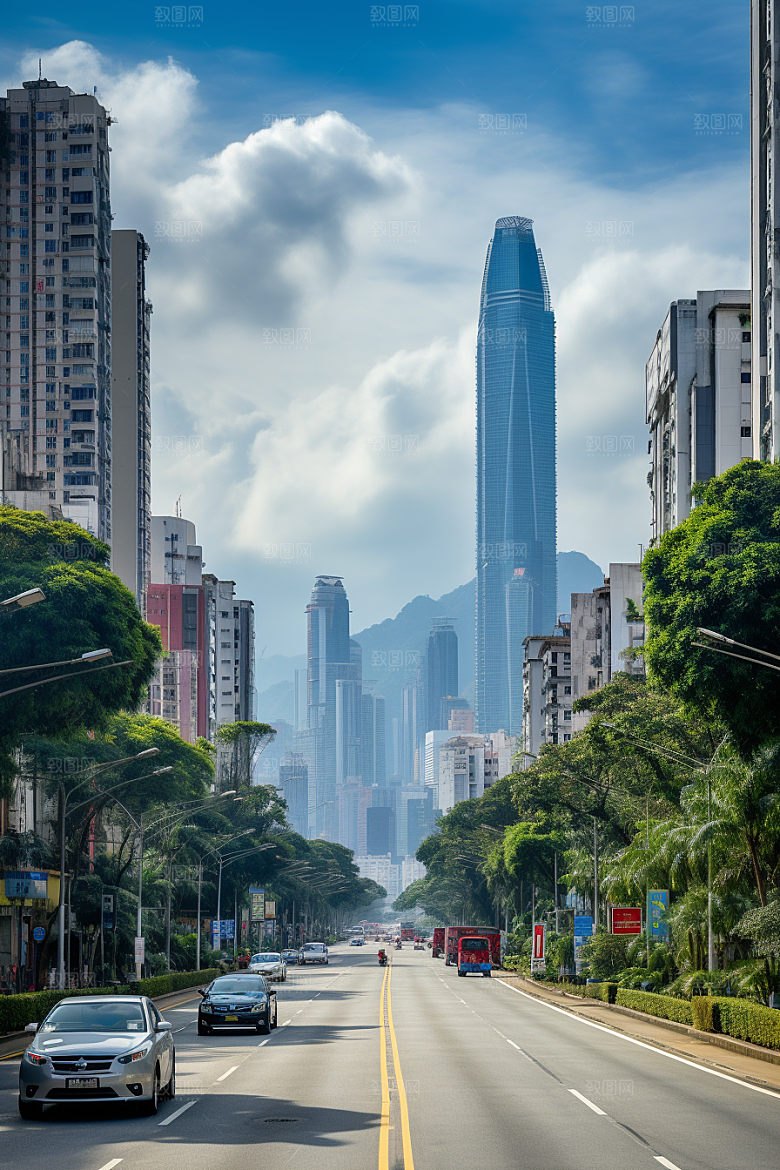 深圳城市风光景色经济特区摄影图