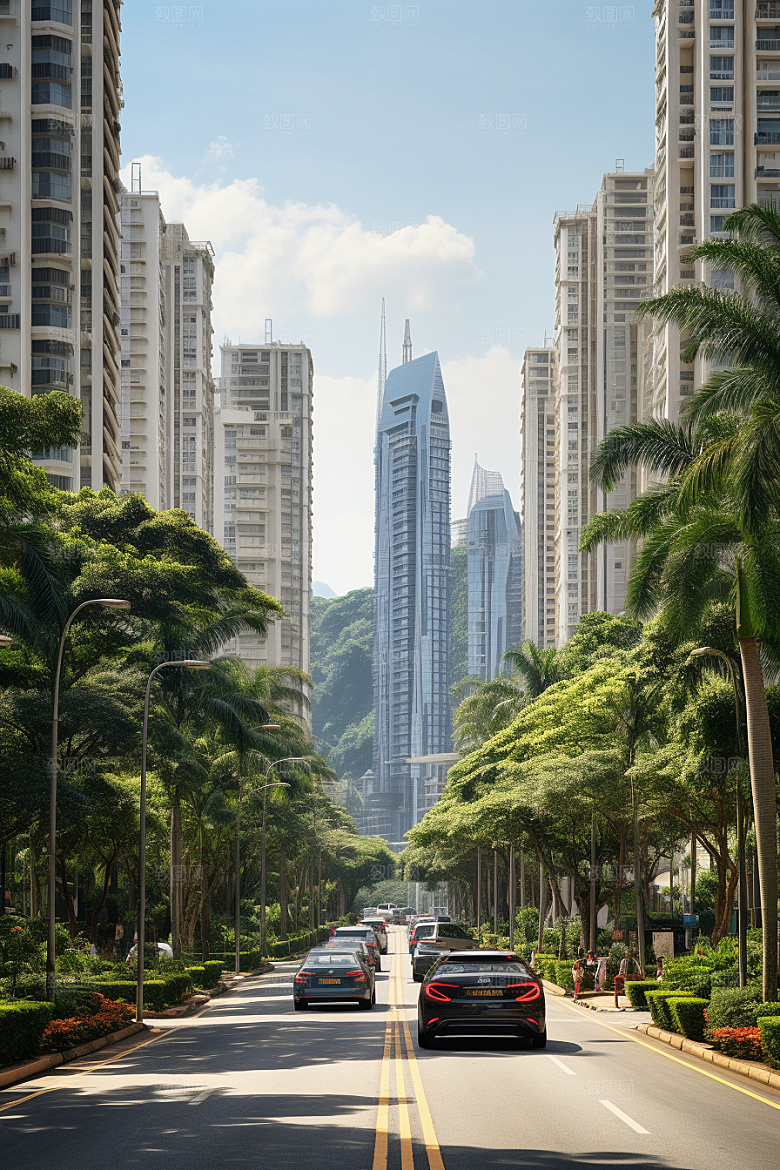 深圳城市风光景色都市摄影图