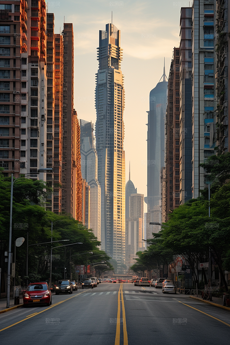 深圳城市风光高清都市摄影图