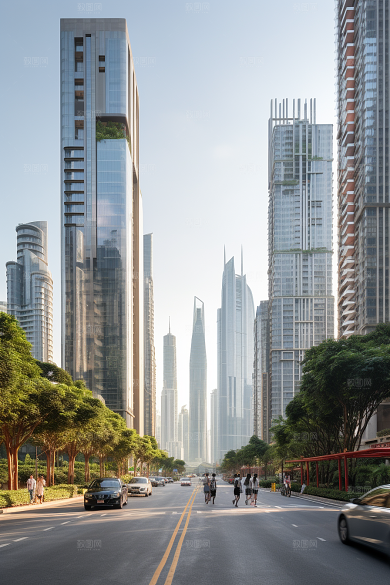 深圳城市风光景色现代化摄影图