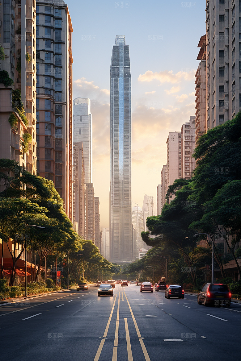 深圳城市风光风景新城摄影图