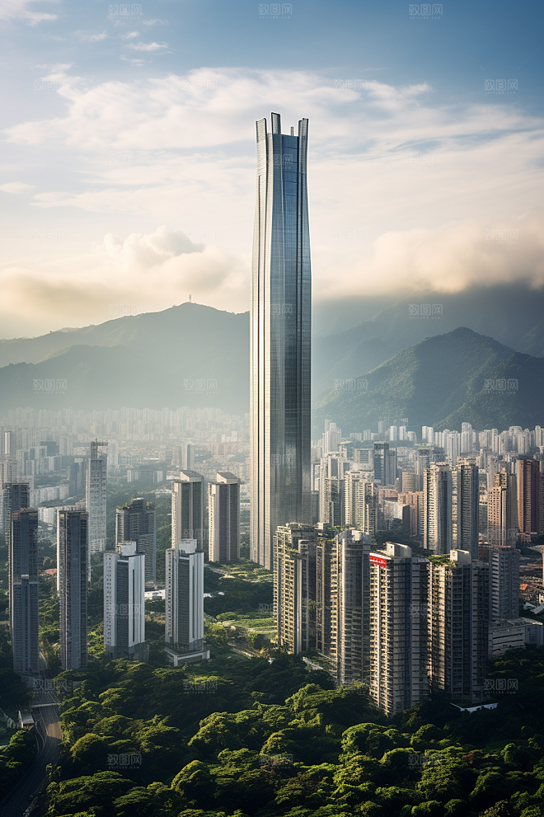 深圳城市风光风景经济特区摄影图