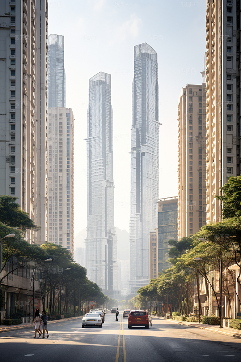 深圳城市风光经济特区国内游摄影图