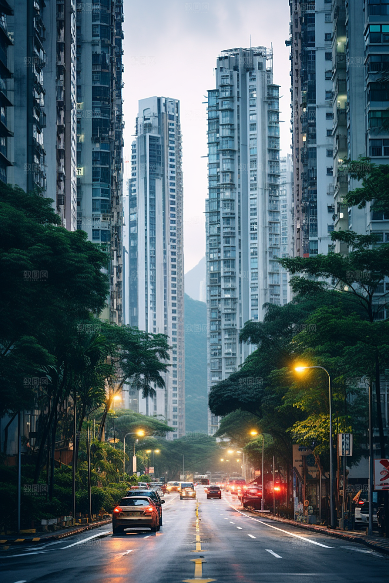 深圳城市风光风景现代化摄影图