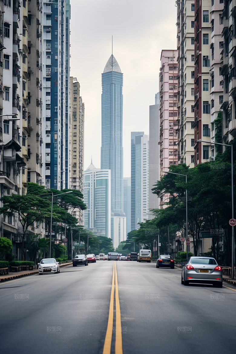 深圳城市风光经济特区旅游摄影图
