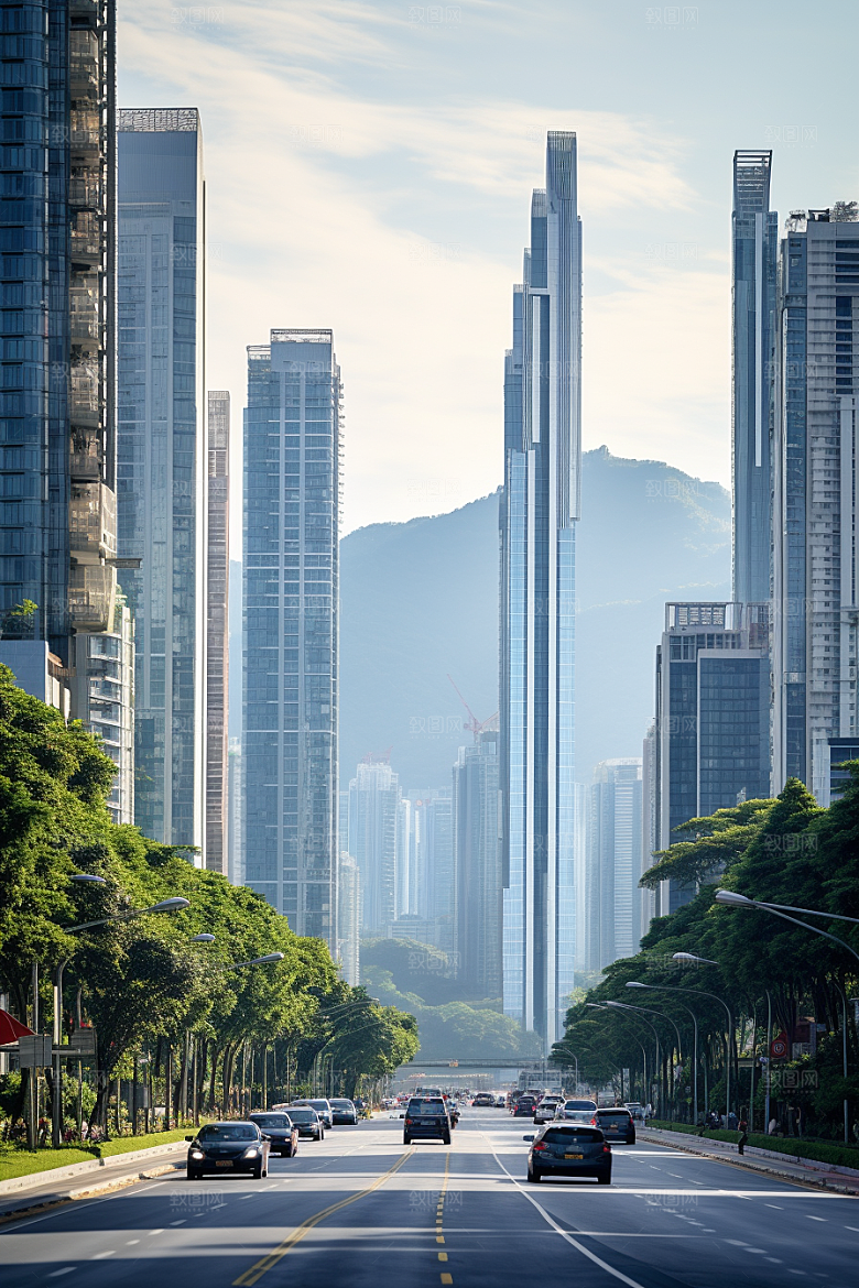 深圳城市风光国内游旅行摄影图