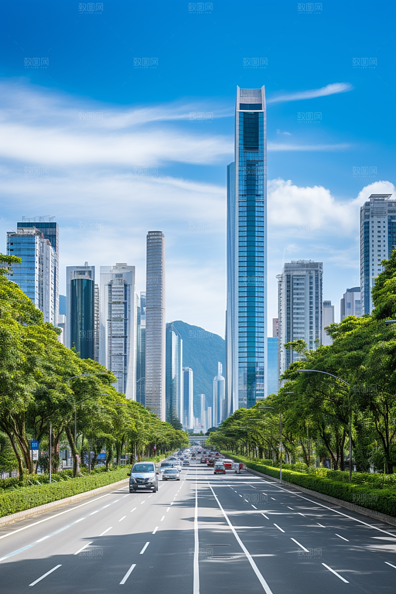 深圳城市风光高清都市摄影图