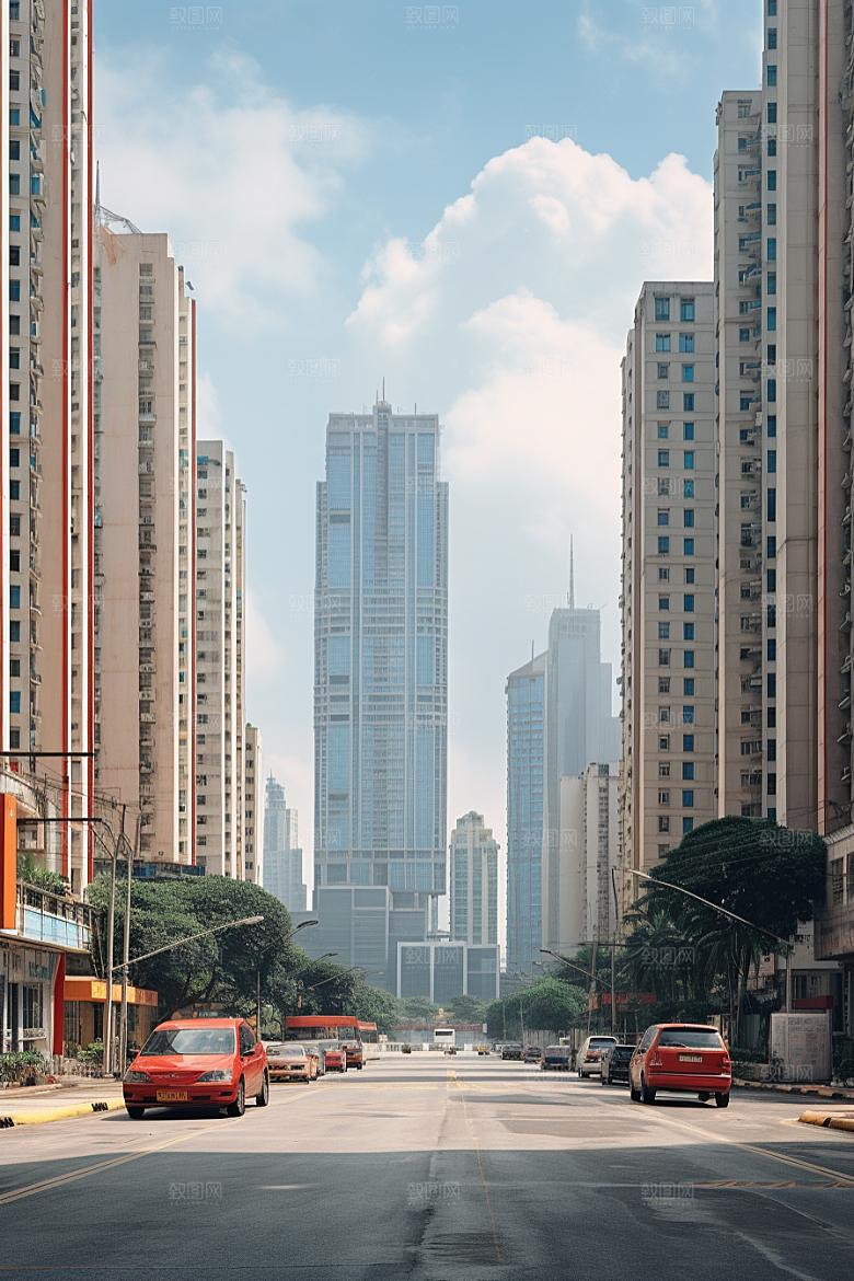 深圳城市风光国内游地标摄影图