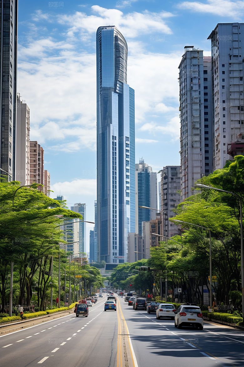 深圳城市风光都市高清摄影图