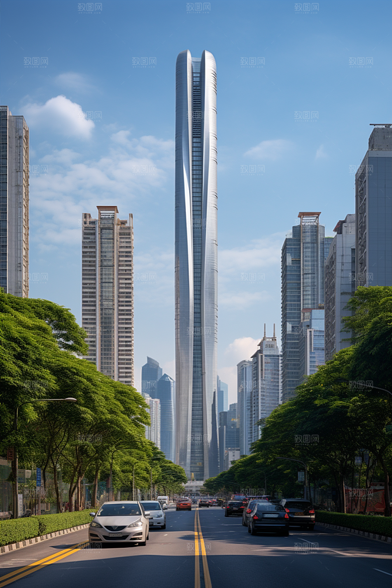 深圳城市风光景色地标摄影图