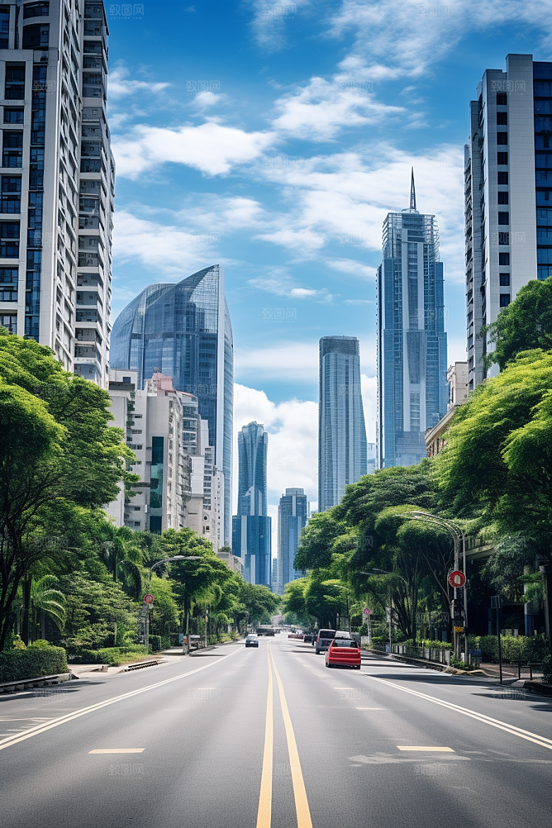 深圳城市风光新城风景摄影图