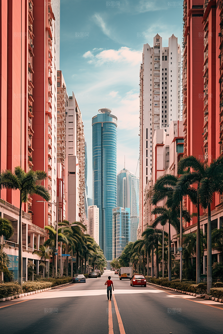 深圳城市风光旅行风景摄影图