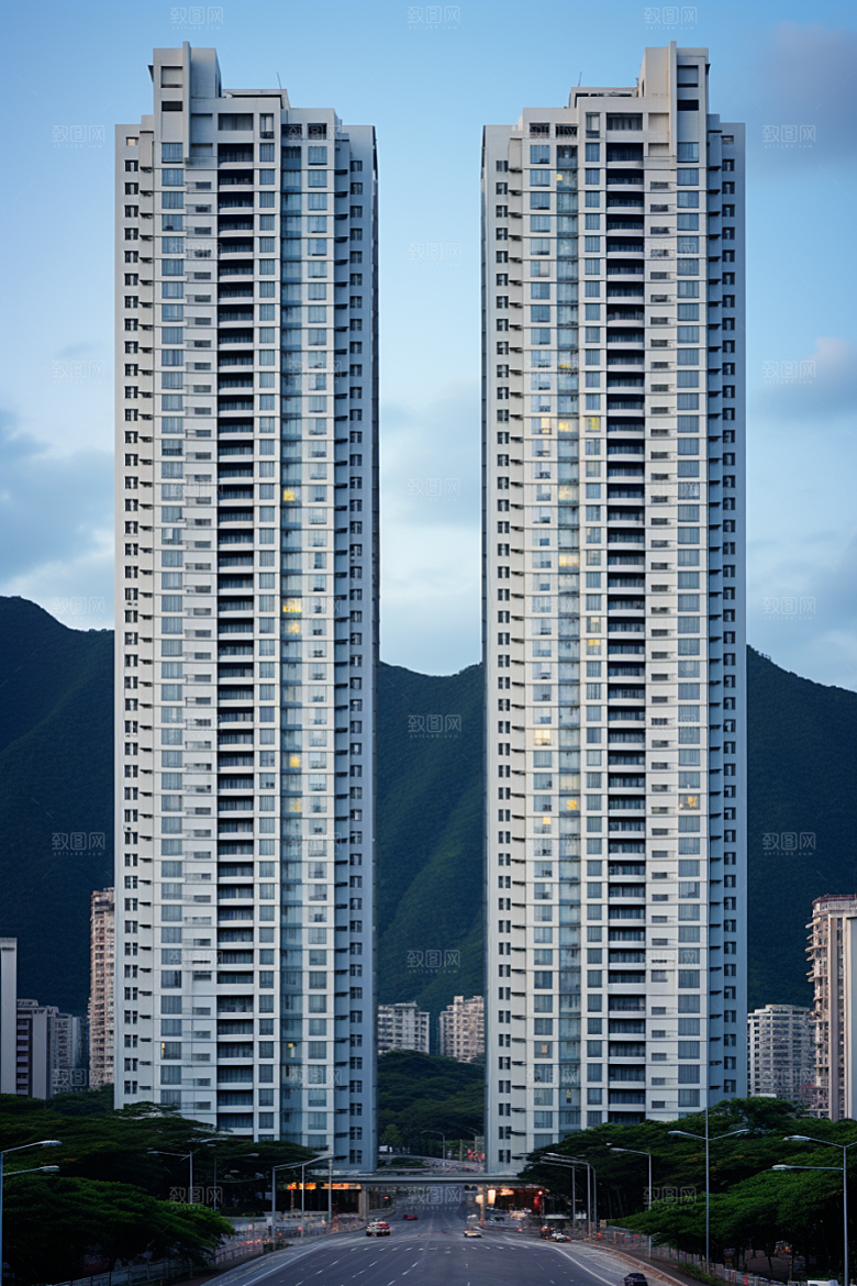 深圳城市风光新城高清摄影图