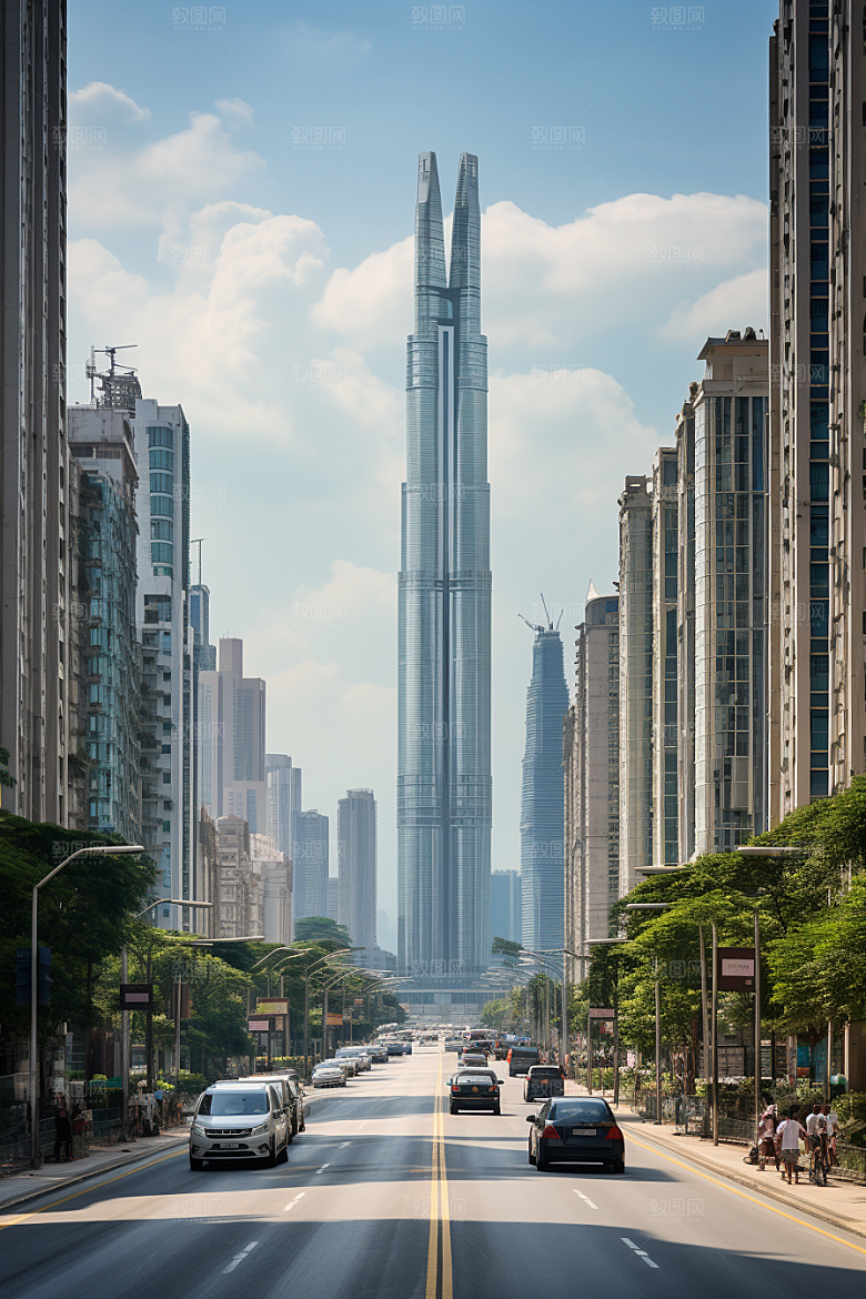 深圳城市风光地标旅游摄影图