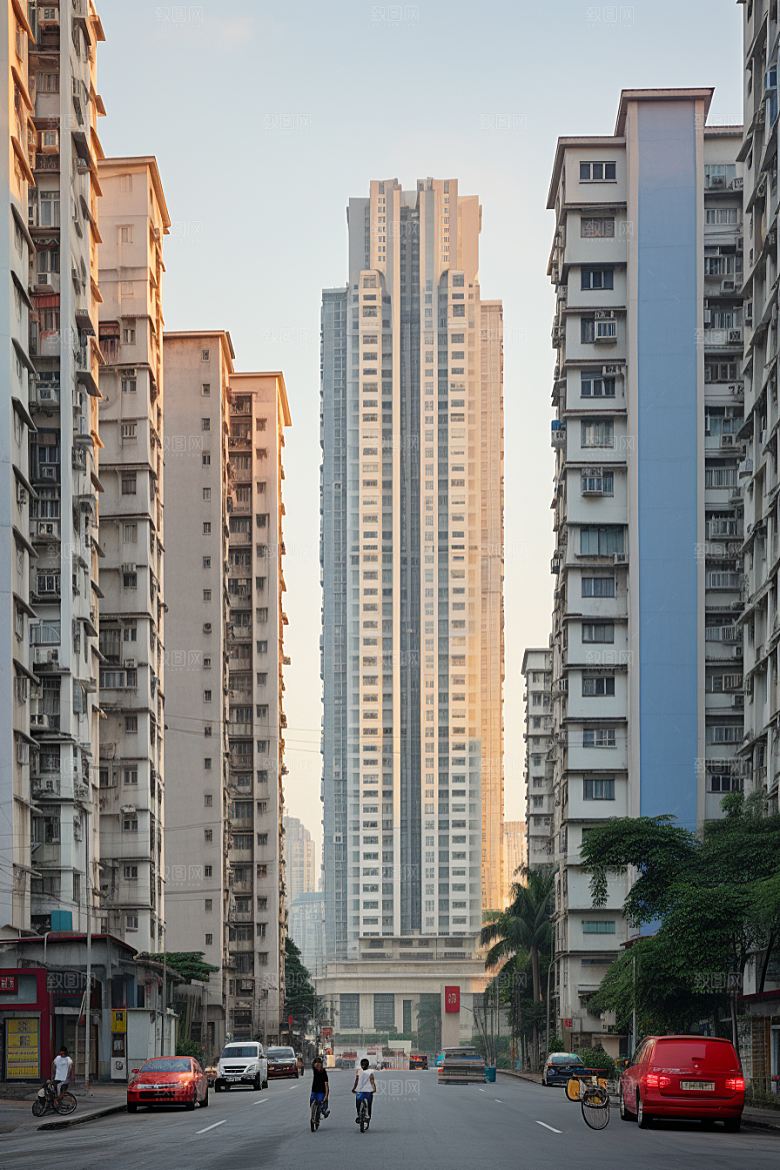 深圳城市风光风景现代化摄影图