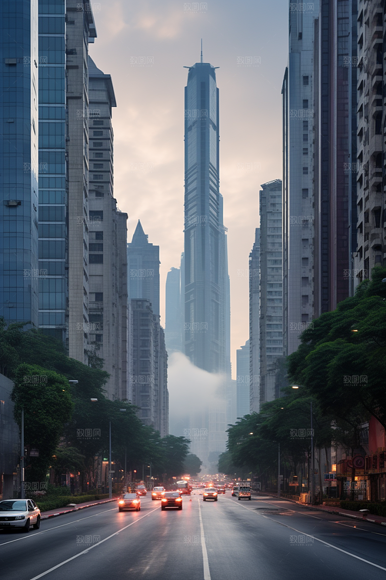 深圳城市风光地标现代化摄影图