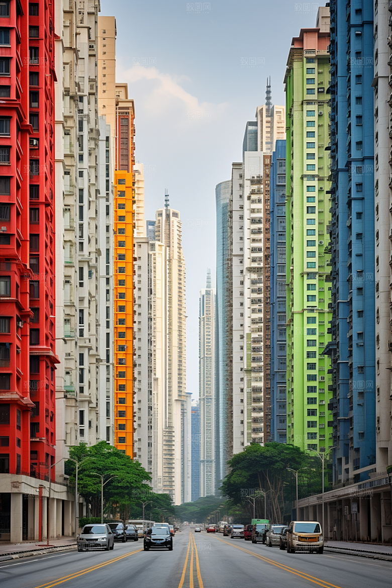 深圳城市风光旅游现代化摄影图