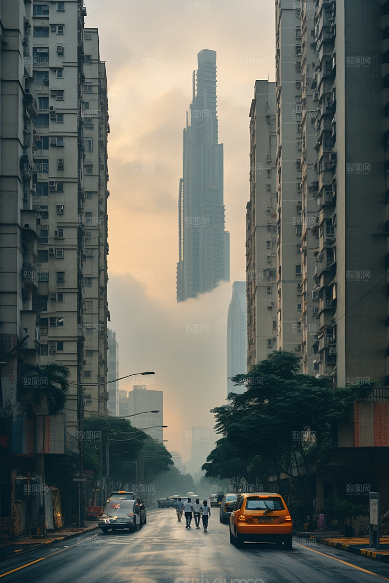 深圳城市风光现代化景色摄影图