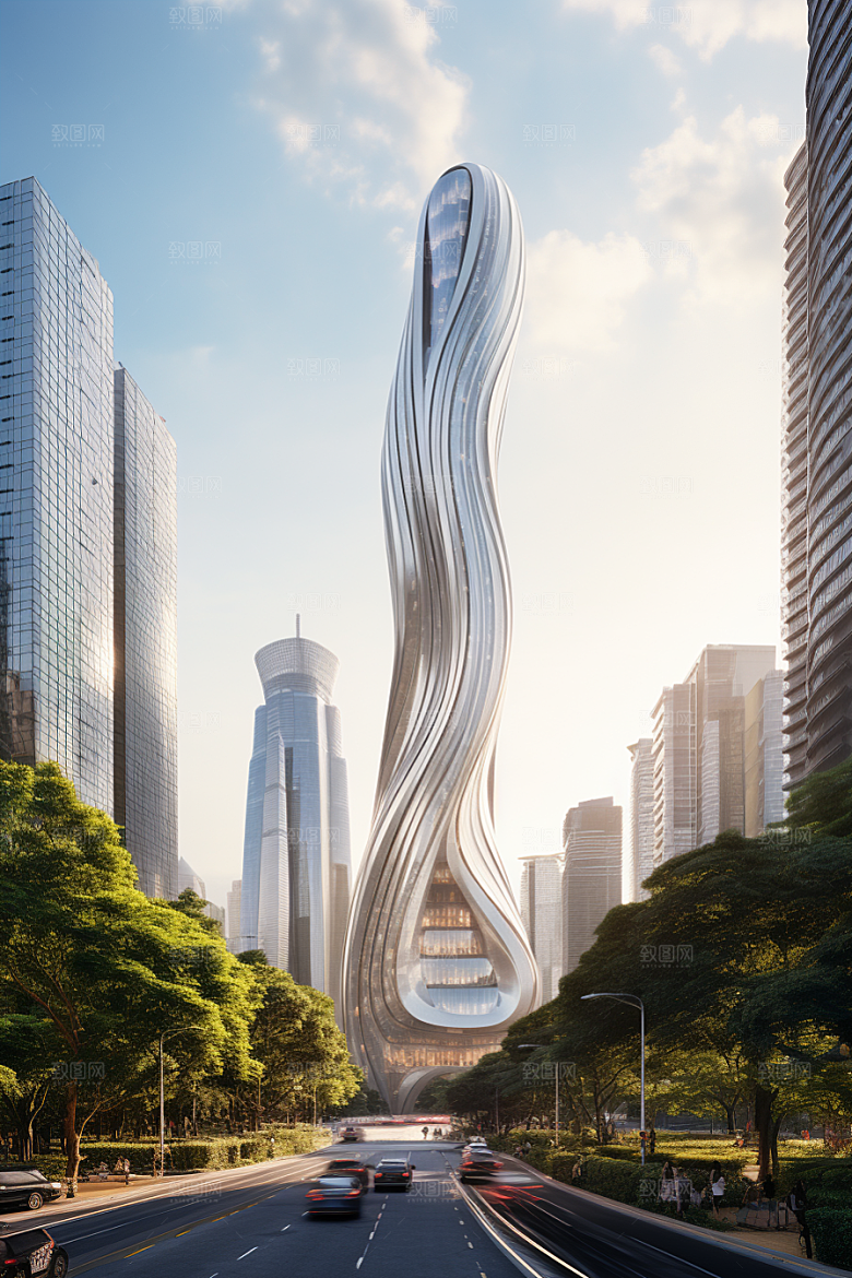 深圳城市风光地标都市摄影图