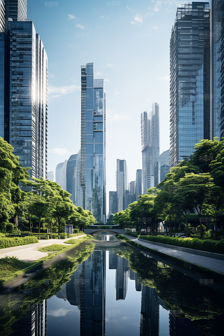 深圳城市风光旅游地标摄影图