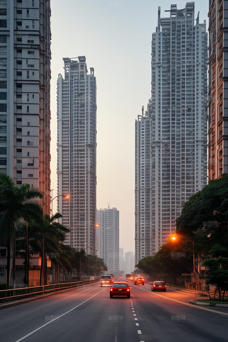 深圳城市风光地标现代化摄影图