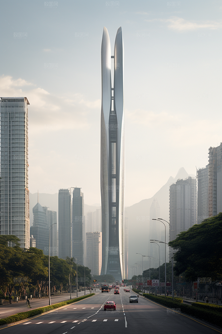 深圳城市风光现代化高清摄影图