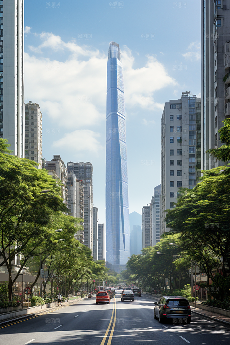 深圳城市风光现代化国内游摄影图
