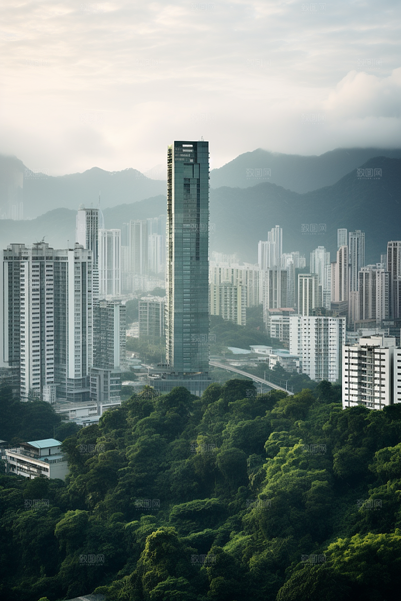 深圳城市风光都市经济特区摄影图
