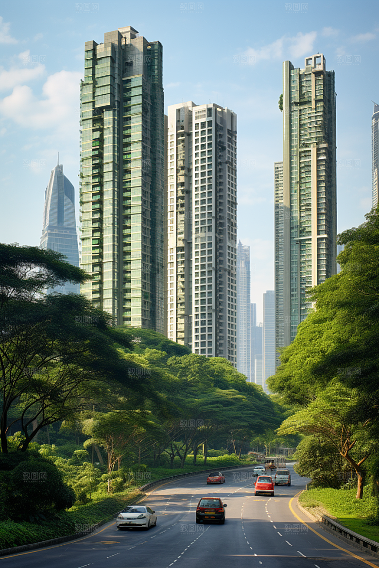 深圳城市风光风景新城摄影图
