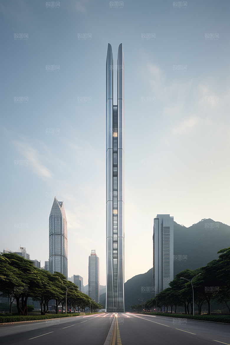 深圳城市风光新城风景摄影图