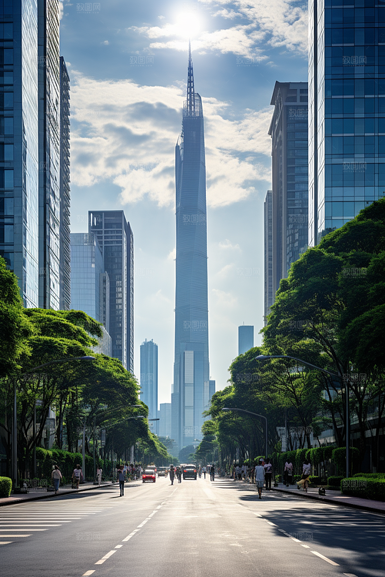 深圳城市风光景色新城摄影图