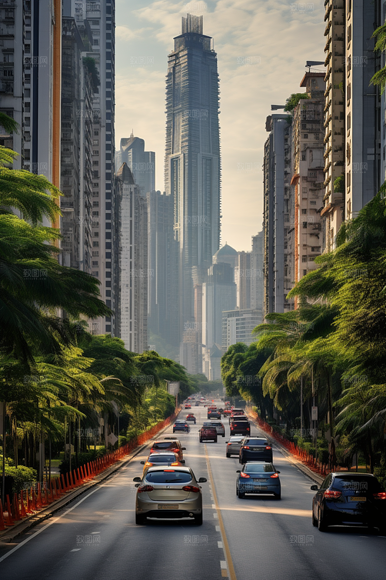 深圳城市风光经济特区景色摄影图