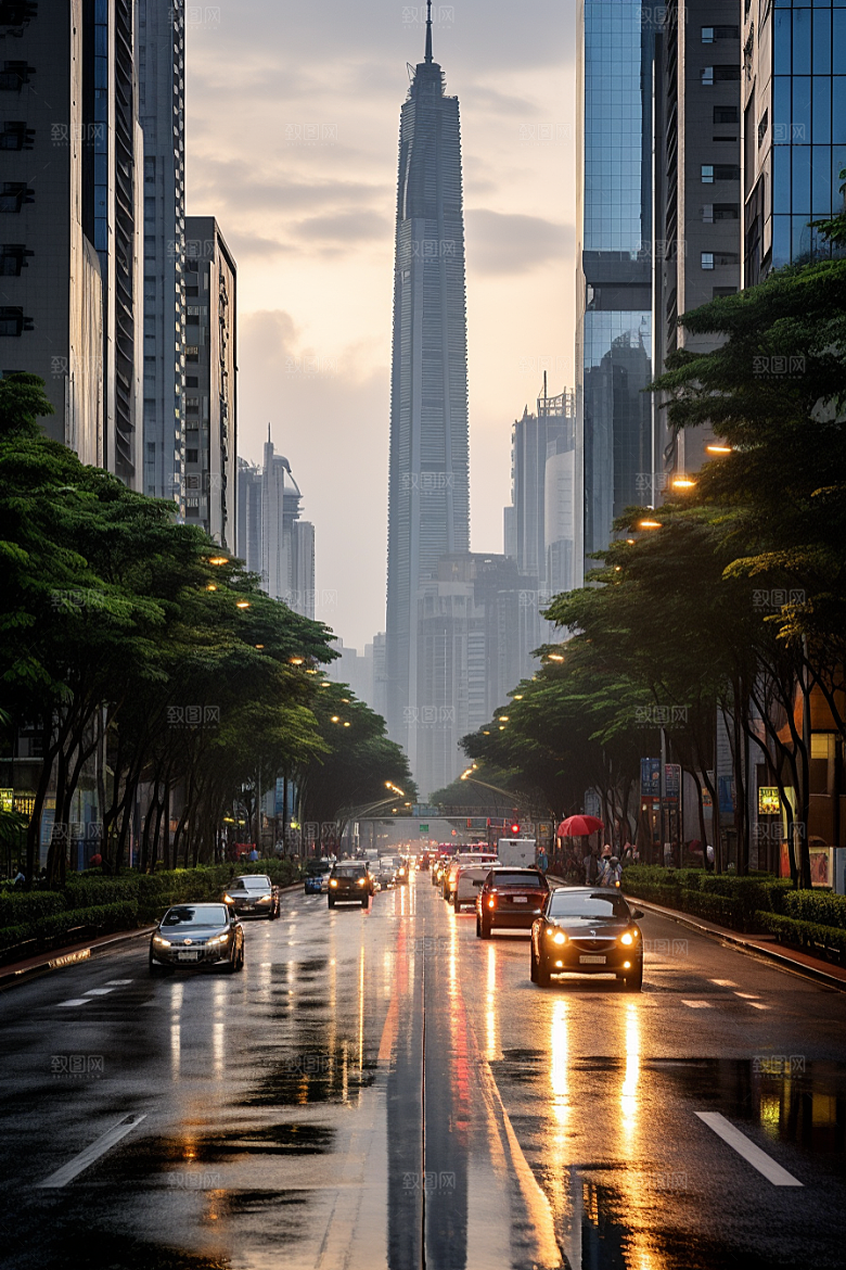 深圳城市风光旅行景色摄影图