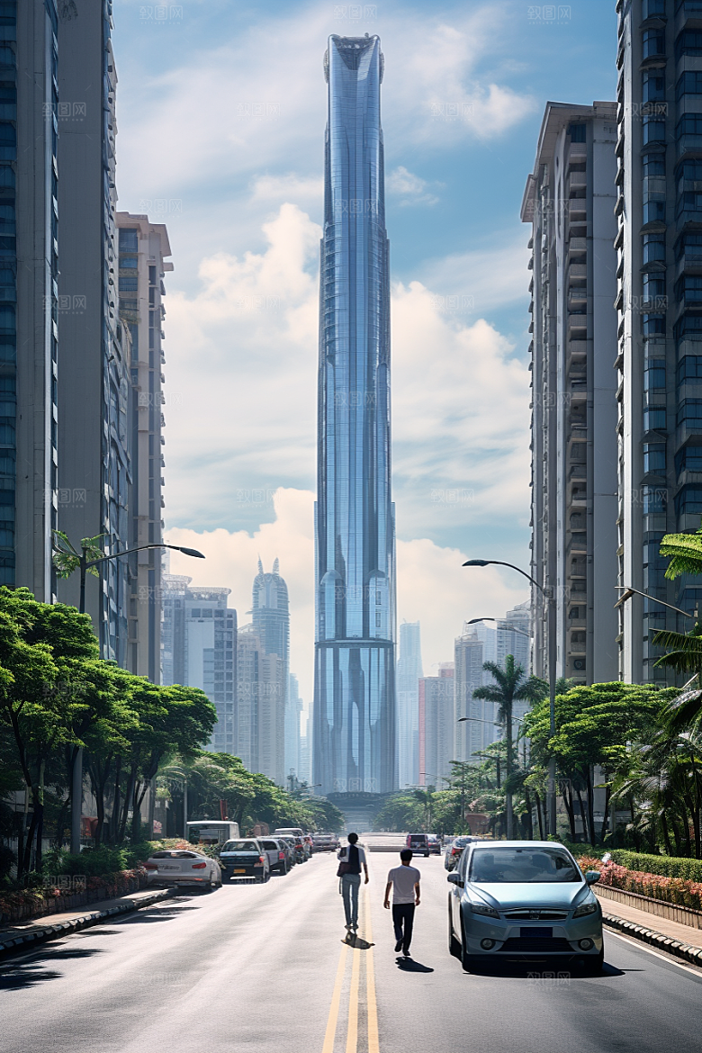 深圳城市风光高清都市摄影图