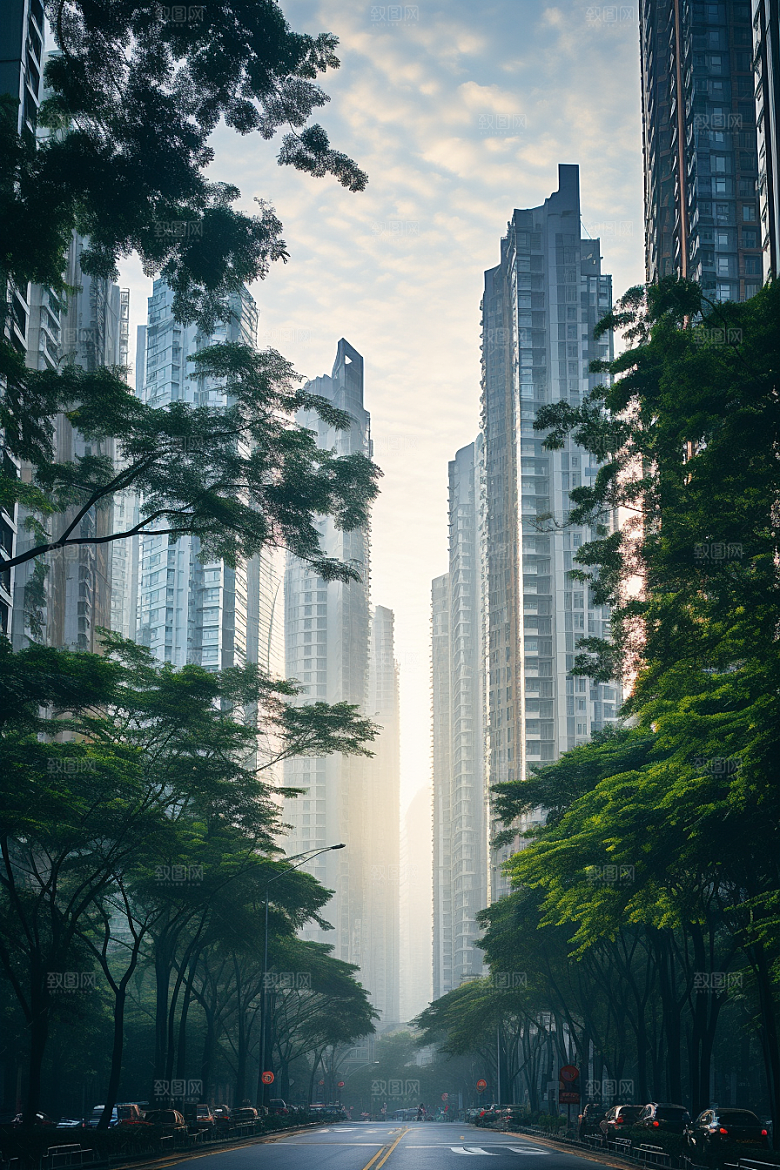 深圳城市风光地标新城摄影图