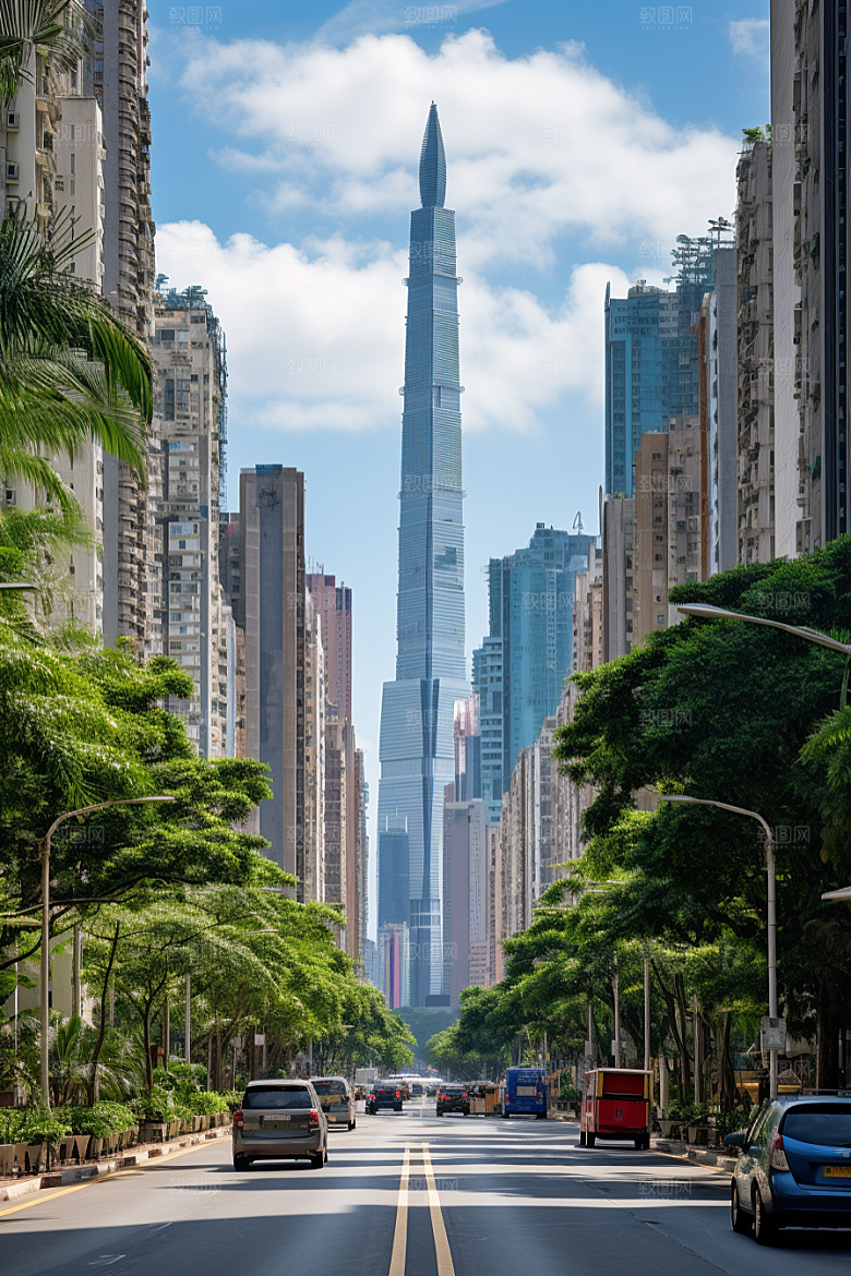 深圳城市风光国内游旅行摄影图