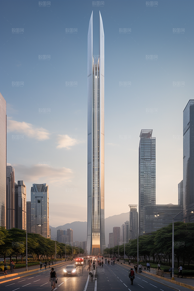 深圳城市风光经济特区地标摄影图