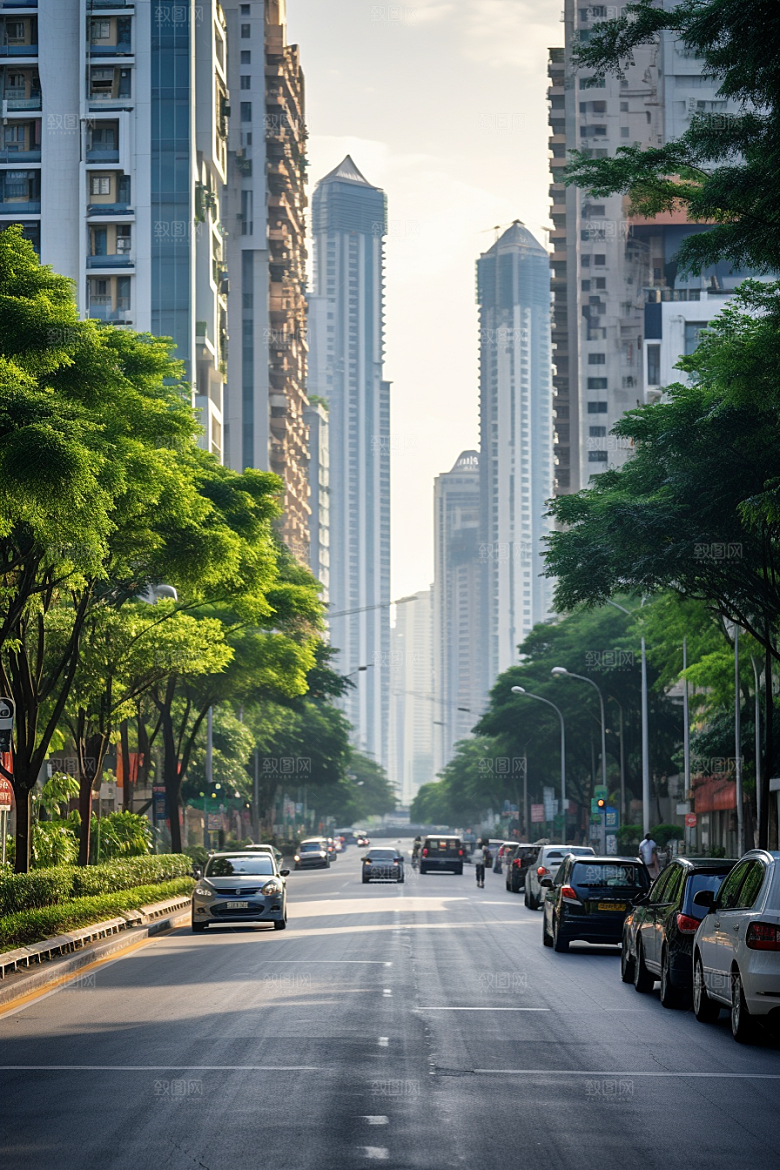 深圳城市风光现代化新城摄影图