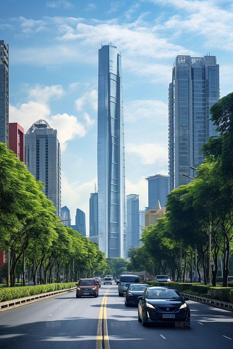 深圳城市风光景色新城摄影图
