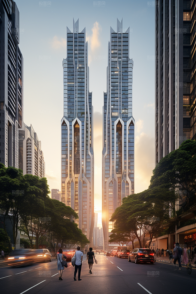 深圳城市风光高清现代化摄影图