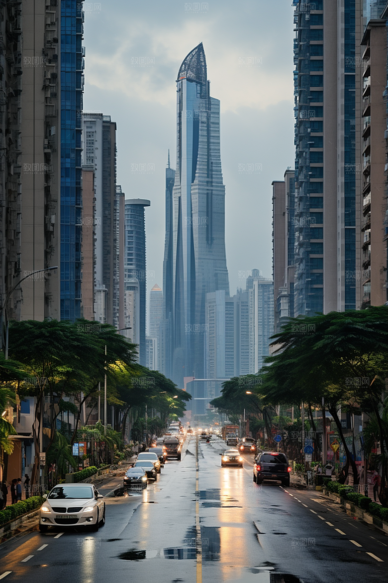 深圳城市风光旅游经济特区摄影图