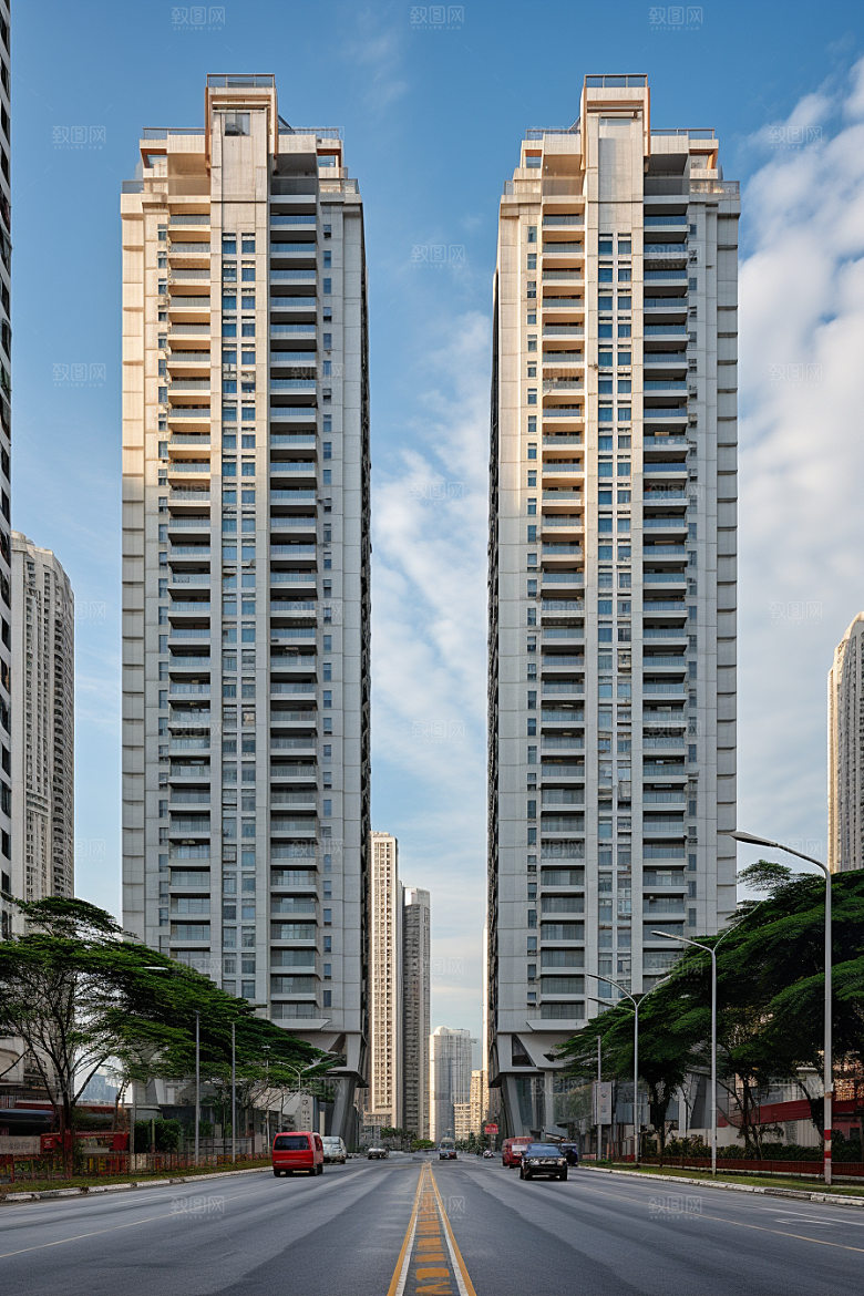 深圳城市风光风景现代化摄影图